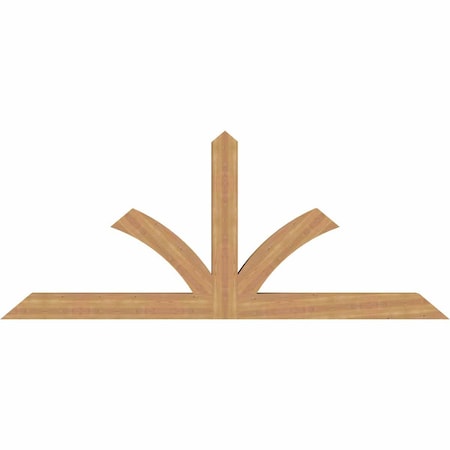 Ekena Millwork Richland Timber Gable Bracket, Western Red Cedar, 96"W x 40"H x 5 1/2"D x 5 1/2"F, 10/12 Pitch GBW096X40X0606RIC00SWR